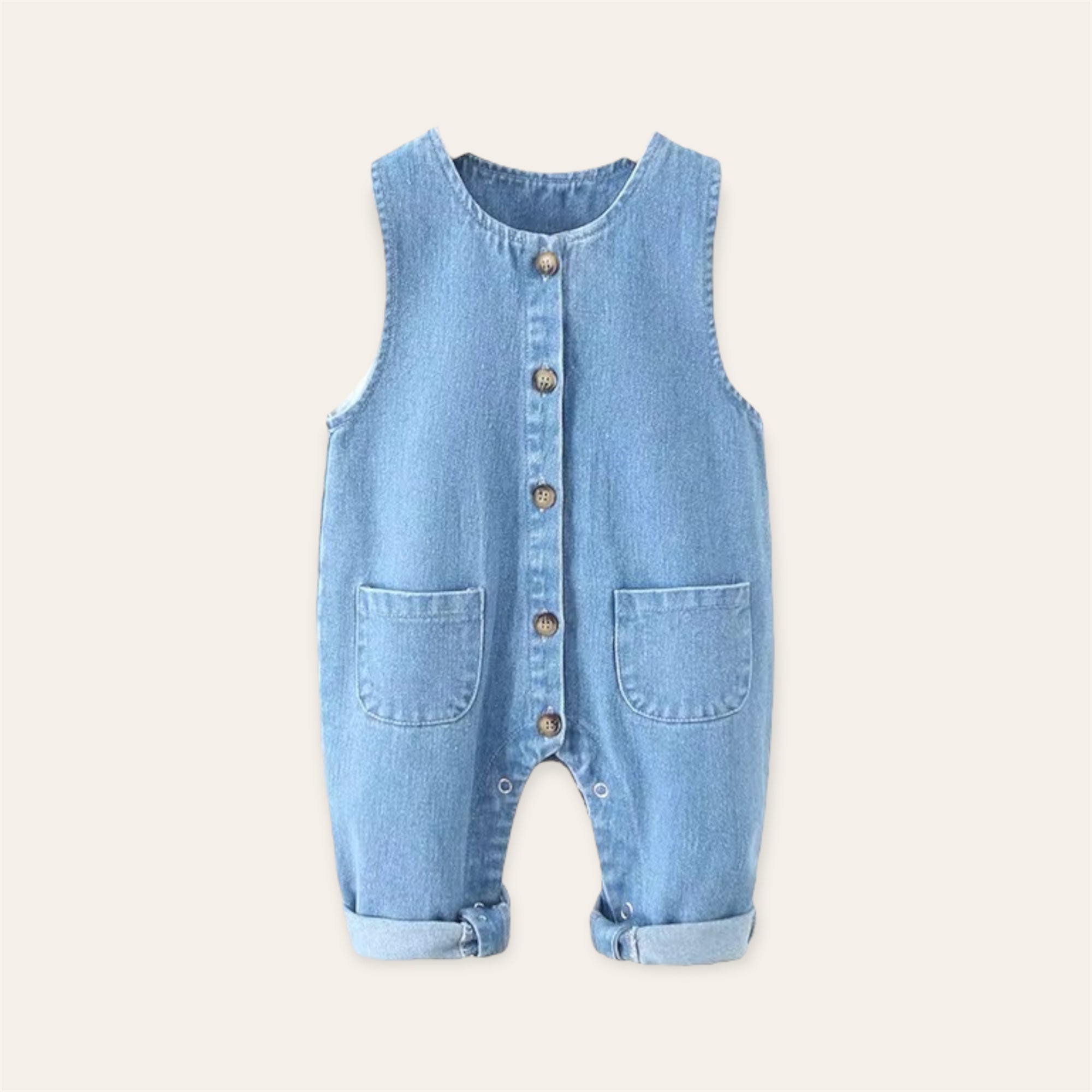 SOLD OUT/ PRE-ORDEN 9/29-Romper Mahón Unisex