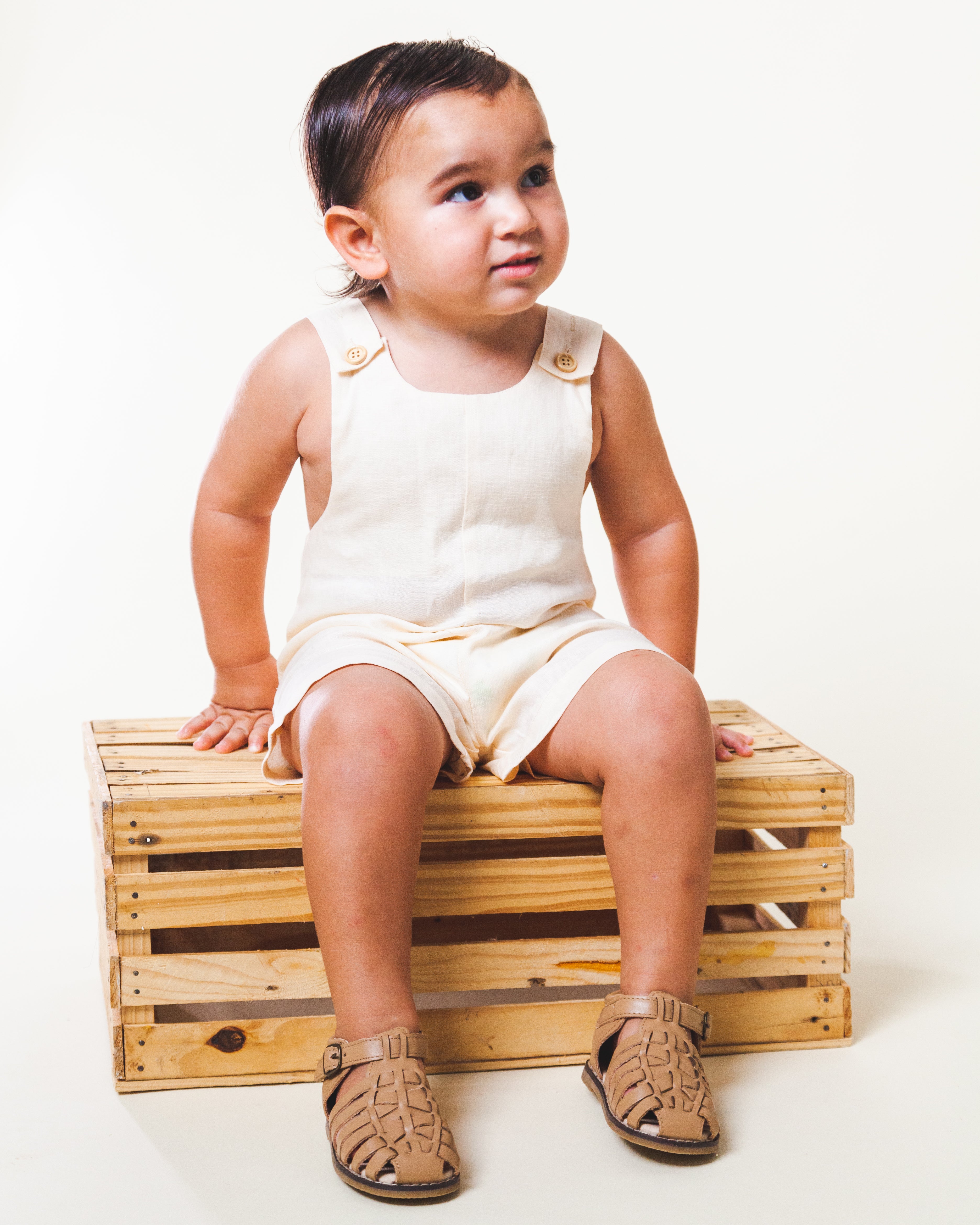 Mono de lino de alabastro